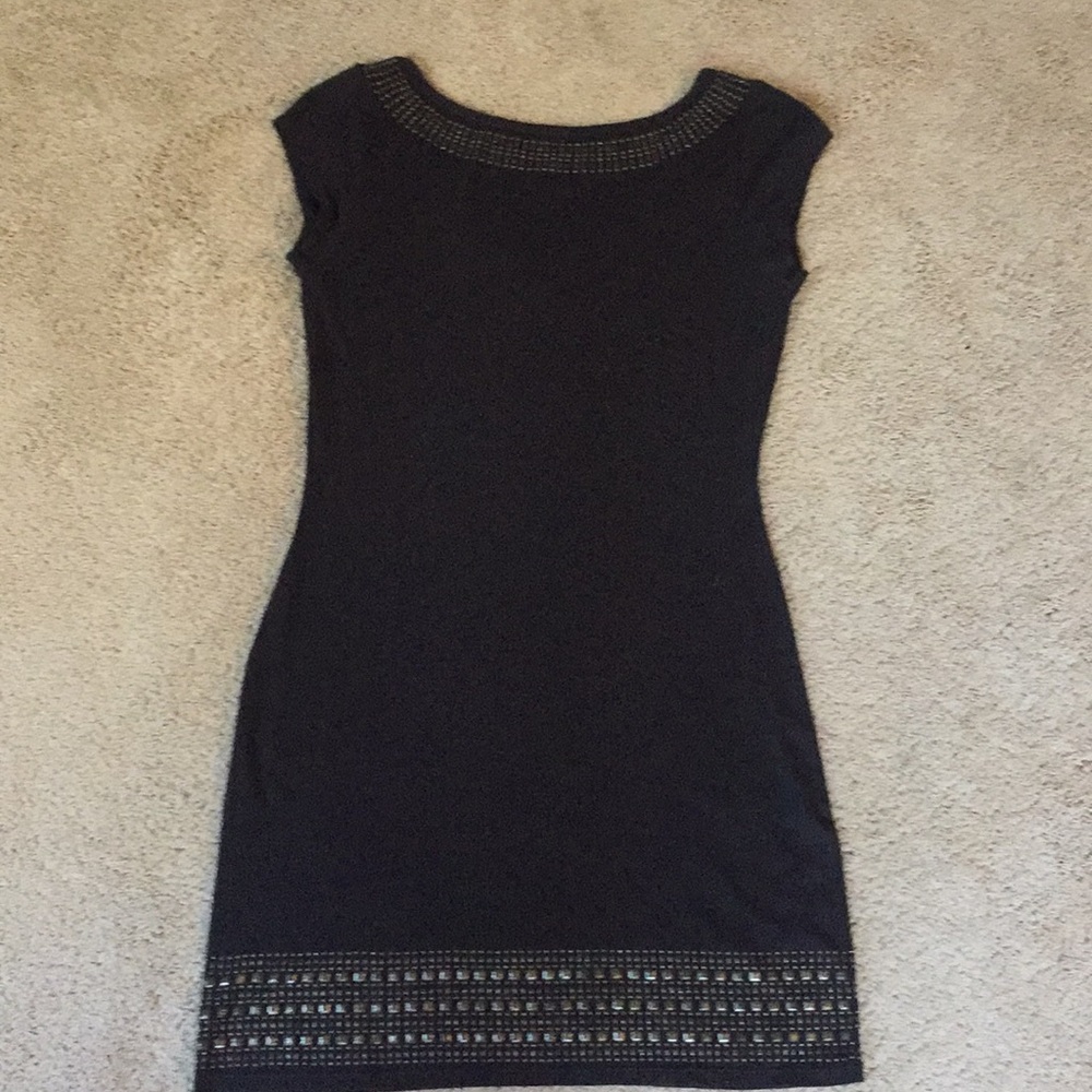 Black T-shirt dress